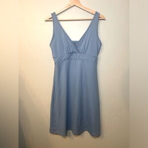 Patagonia Women’s Florita Dress Tank V-Neck Dress Blue Medium